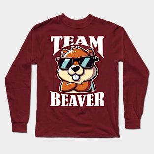 Team Beaver Funny Long Sleeve T-Shirt